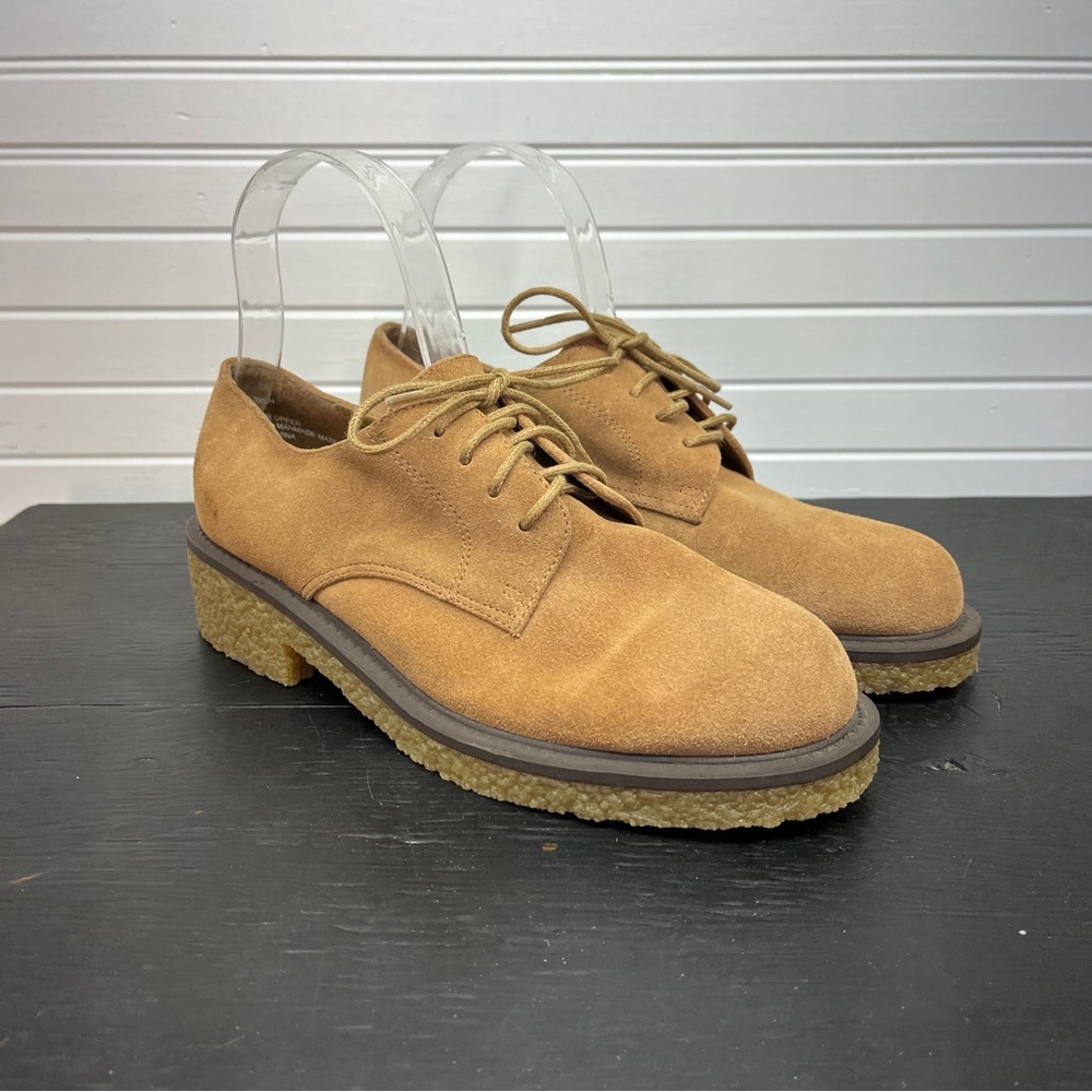 *Vintage* Fashion Bug Suede Gum Sole Lace Up Loafer